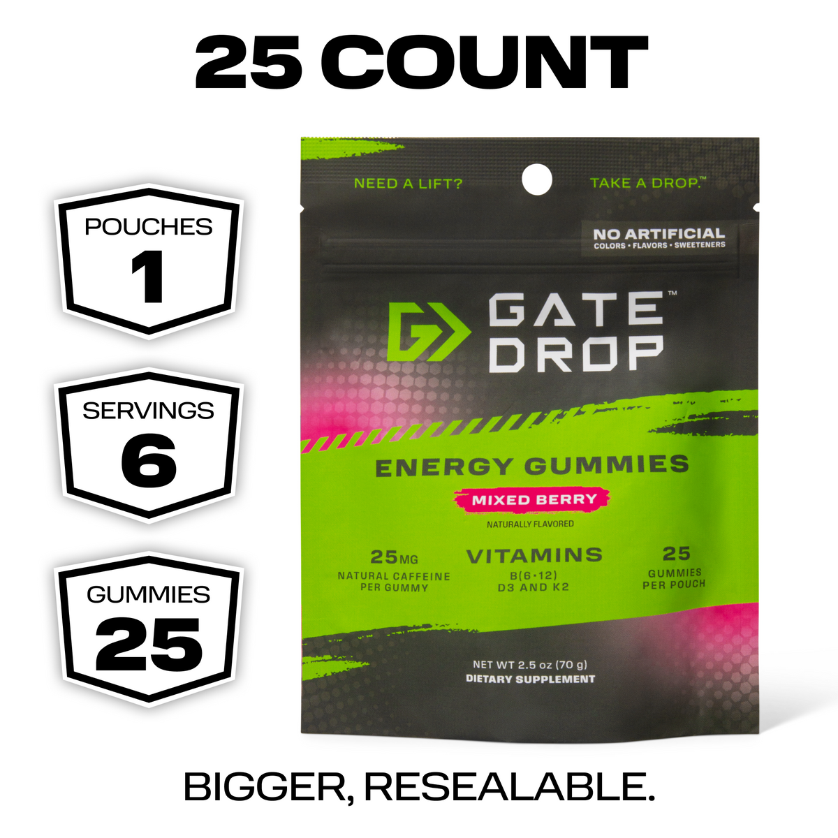 Energy Gummies - 25 ct